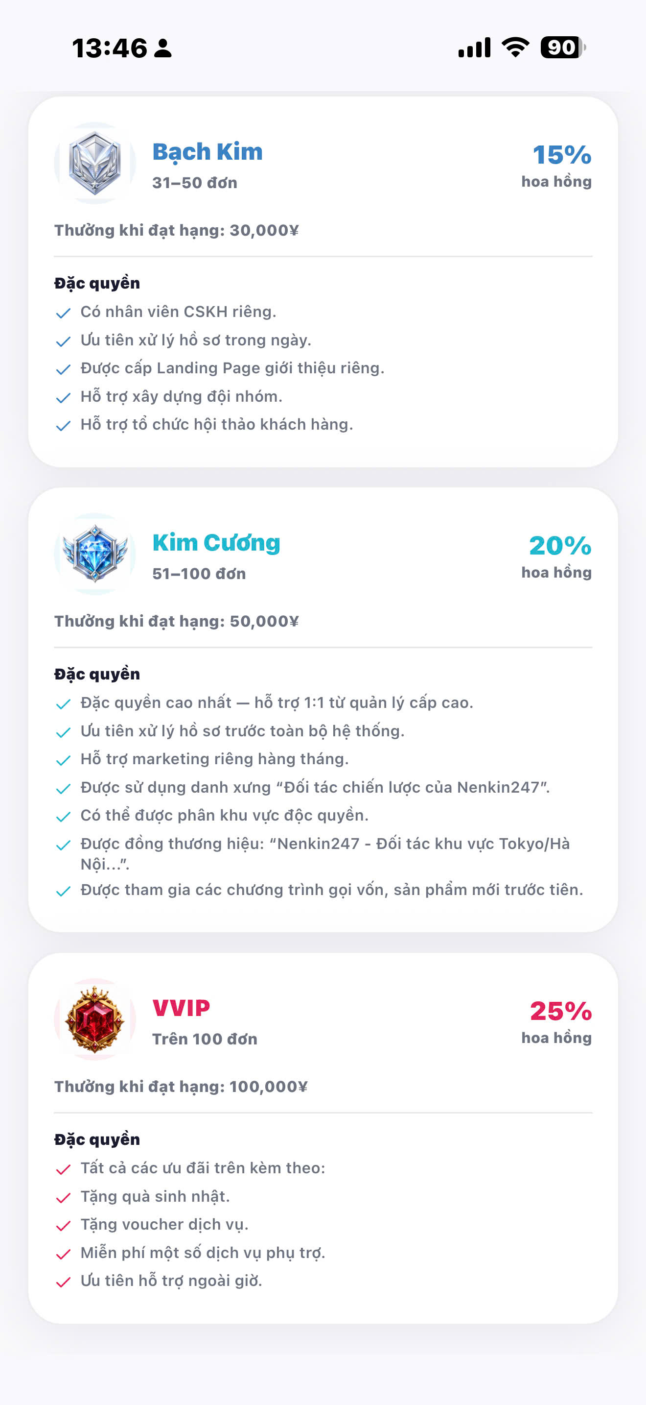 Bảng xếp hạng đại lý Nenkin247